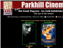 Tablet Screenshot of parkhillcinema.com
